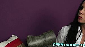 cfnm amateur gets cumshot