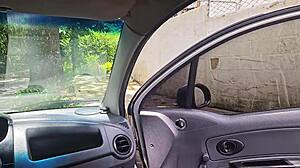 public car blowjob hotwife deisyyeraldine swallows stranger cum then flashes ass in medellin street