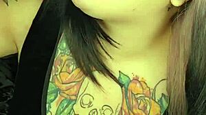 lipstick marks and sloppy deepthroat on fat cock