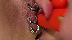 Mastrubating My Pierced Pussy Until Orgasm With Toys