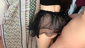 Horny 18 year old enjoys first anal with huge cock