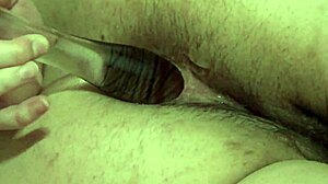 Beautiful bbw achieves double orgasm by fucking anal and hairy pussy