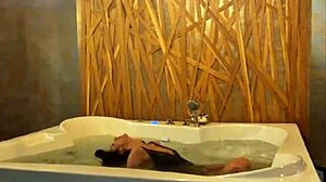 Teasing in the jacuzzi