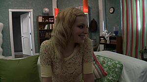 Blonde ally ann rides sybian then takes cock hard