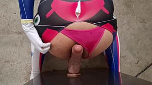 defeated shemale dva gets her huge ass fucked with fat dildo
