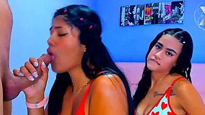 Sloppy deepthroat of a slut with her stepbrother