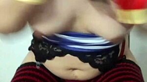 Cute trans clown makes ahegao after using milking machine