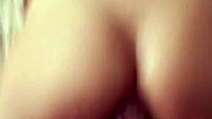 Skinny spinner candie cross grinding my cock in cowgirl before i bury myself in her asshole
