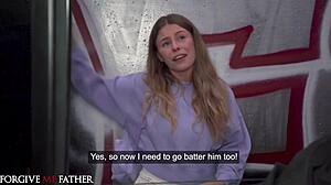 Cheating blonde Samantha Joiner gets creampie from stranger