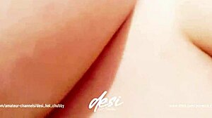 pakistani indian desi woman shows her chubby boobs in solo video
